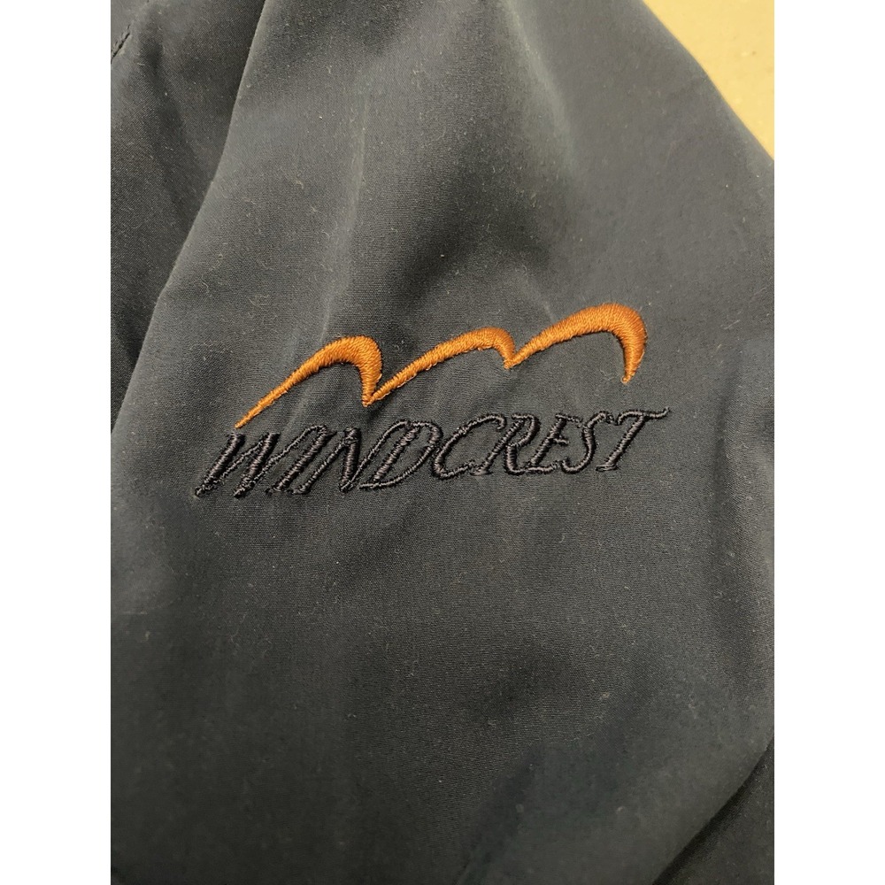 Vtg Cabelas Windcrest Mens Large Pullover Windbreaker Jacket V Neck Navy - Picture 4 of 8